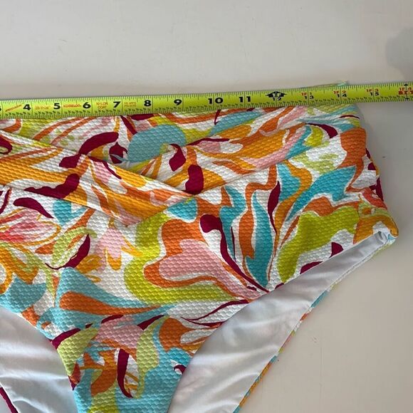 NWT Birdsong GROOVY ruffle halter tankini swim bathing suit M/36DD - Picture 15 of 16
